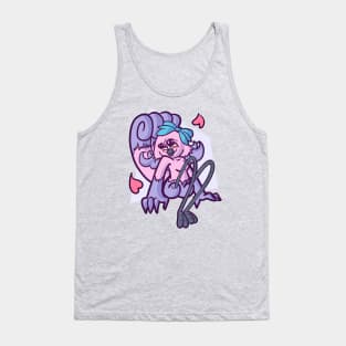 Cute Pink Bird Girl Tank Top